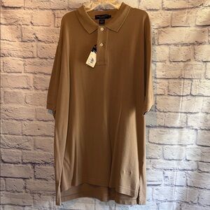 Daniel Cremieux Brown Polo Shirt Men’s NWT Size Large